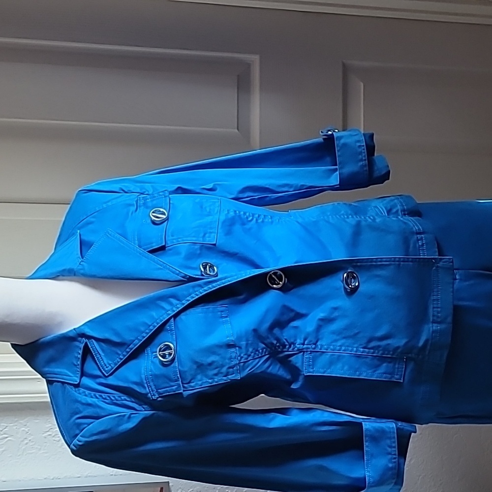 Blue stretchy pant set by Jones New York, size s perfect conditions